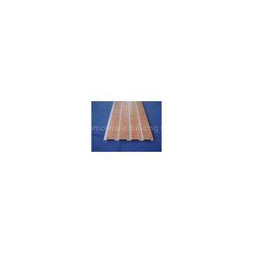 Plastic Taupe Slat Wall Panels / White Slatted Wall Panels For Shelves