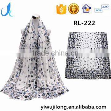 YiWu Market Fashion Custom Lady Scarf Dot Printed Scarf
