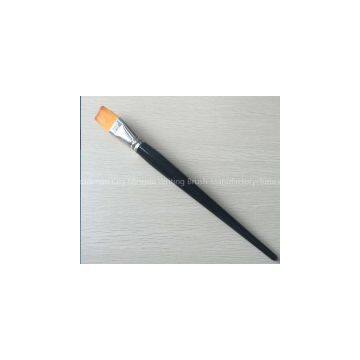 Black Wooden Handle Nickel-Plated Brass Synthetic Artist Brush (239)