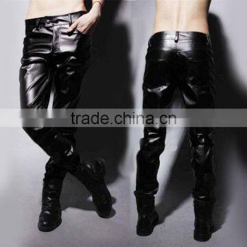 leather pants for boys/boys genuine leather pants/leather fashion garments