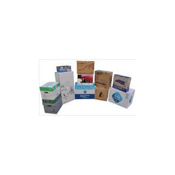 Corrugated carton paper packing box