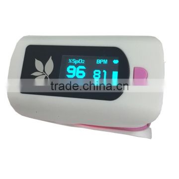 High Accurancy Popular Sales Handheld Oximeter Handheld Pulse Oximeter Blue and Pink Colour LCD Display