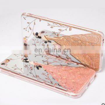 Wedding Dress Girl Design Shining Bling Crystal TPU+PC Phone Case IMD Mobile Accessories For IPhone 7 7 Plus photo-2