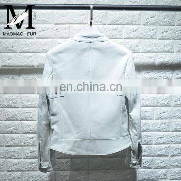 2017 Spring New Women Slim Real Leather Jacket Fashion Korean Women Jacket photo-5