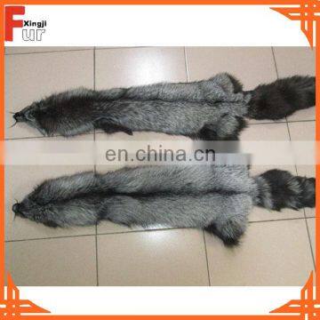 Natural Color Xingji Silver Fox Fur Skin