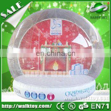 HI best selling outdoor inflatable giant snow globe for party decoration