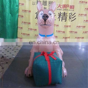Customized Outdoor Cartoon Christmas Dog With Gift Boxes Animal Costume Inflatable photo-2