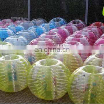 Half-color outdoor games Bubbel-bubble voetbal/bubble ball soccer/inflatable soccer bubble