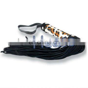 Leather flogger,leopard flogger, bull whip, party whip