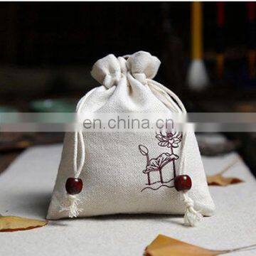 Cotton Linen Drawstring bag 10x15cm(4"x6") personalized logo Necklace Bracelet Jewelry Gift Pouches