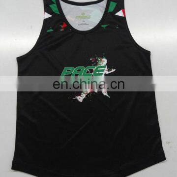 Gym Singlets Any Logo Team Running Singlets , Sublimated Running Singlets Oem Service photo-3