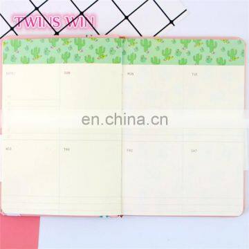 China Stationery Market Cheap Custom Cute Cactus Design Paper Notebooks Writing Pads With Company Logo photo-3