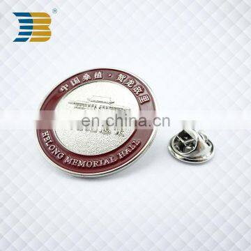 wholesale soft enamel custom metal memorial badge buttons