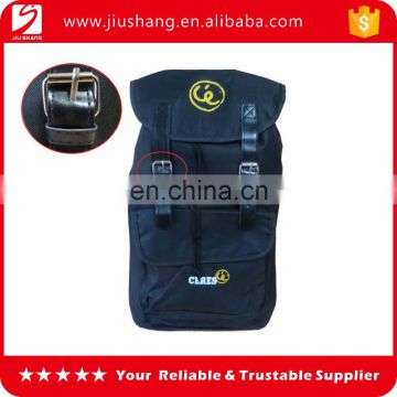 Wholesale pu oxford backpack with silk screen printing logo