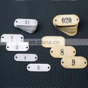 Handmade Custom metal Number tags