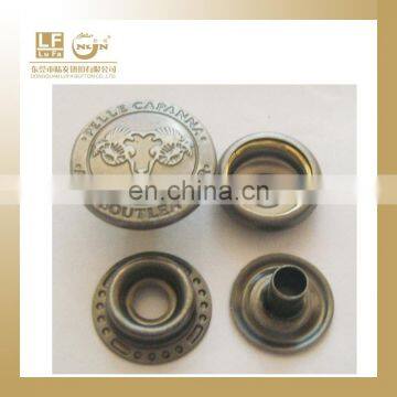 24L press studs with customers LOGO trimming button