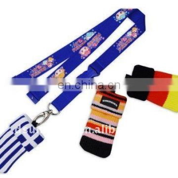 lanyard with knitted mobile socks