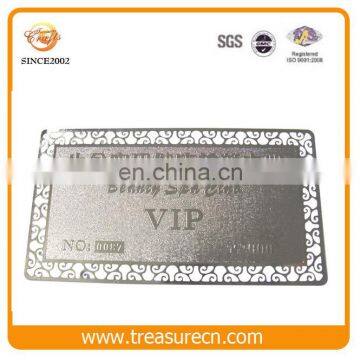 Fitness VIP Silver Metal Business Card