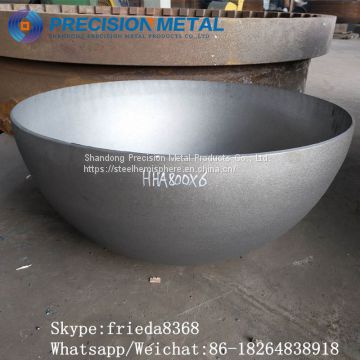 Carbon steel chemical industry metal half sphere hemispherical head