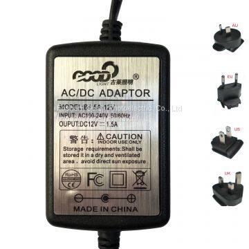 12V 1.5A 18W POWER SUPPLY ADAPTOR -GULAI photo-2