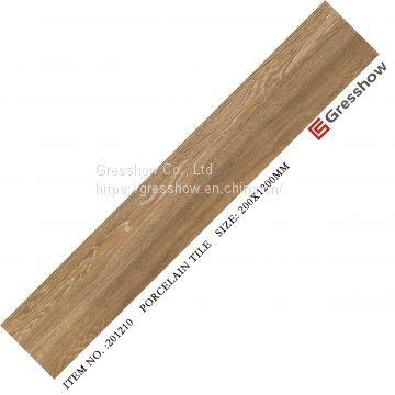 1200X200mm Rectified Grey Wood Look Porcelain Tile
