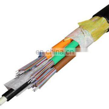 Custom 24-384 cores Armored Ribbon Loose Tube, Waterproof Outdoor fiber optic Cable GYDTA