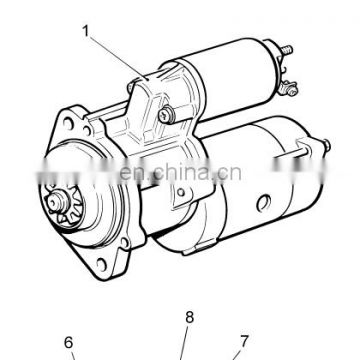 Replacement Lister Petter DWS 33KVA Stand by Generator set Starter motor 624-21231 624-21230 62421231 62421230 for LLD410 MLPS3