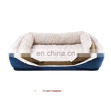 Wholesale Soft Polyester Fur Non-skid Pet Dog Bed Luxury