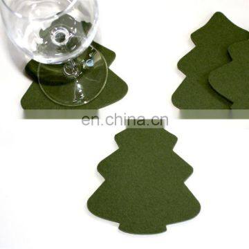 Heat Resistant Orange Color Minibuses for Sale Felt Coaster Sets Wood Drink Coasters photo-3