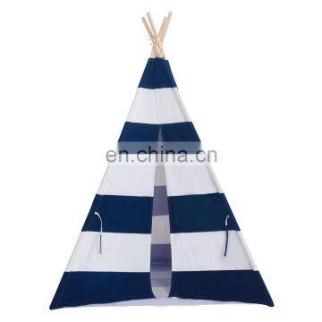 Stripe Canvas Indoor Playhouse Toy Teepee Play Tent for Kids,Children Toy Tent Play House photo-4