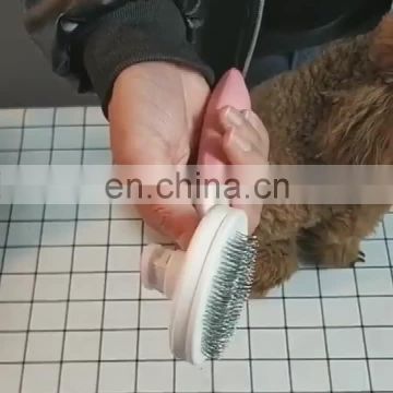 New product ideas 2020 innovative pet combs and brushes self cleaning dog hair brush