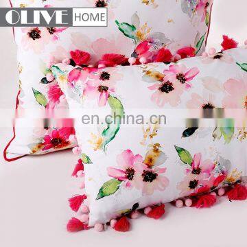 Custom Design Flower Paint Printed Furniture Cushions Decorative Pillow Outdoor photo-4