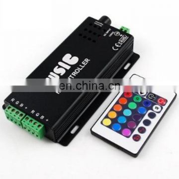 DC12-24V 24 Keys music controller IR remote RGB controller Sound Sensitive for 5050 3528 led strip light lamp