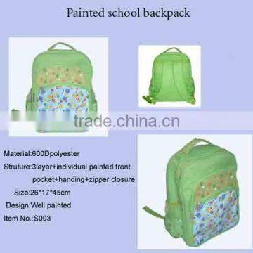 well painted school bag