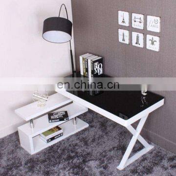 Factory price small size glass table top for laptop desk