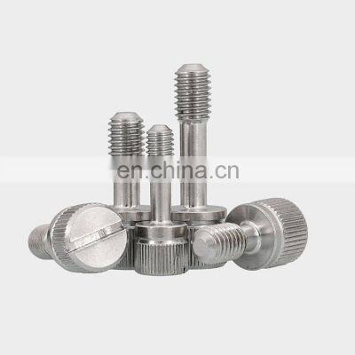 stainless steel knurled hexagon socket head captive screw M3