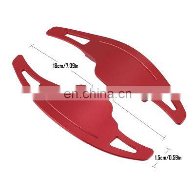 2Pcs Red Aluminum Alloy Shifters Shift Paddle Extension For 2012 2013 2014 2015 Chevrolet Camaro