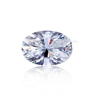 Factory price D color near colorless Excellent Cut VVS1 Clarity Oval shape Loose moissanite