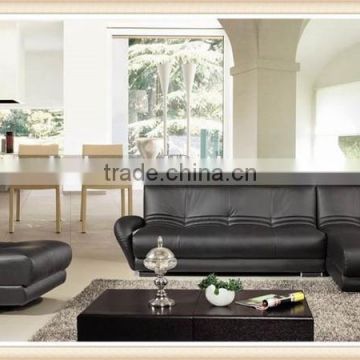 Modern living room leather sofa