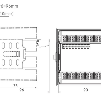 3 Phase Multi-functional RS485 Analog Output Digital Power Meter photo-4