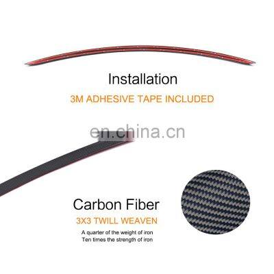 E-Class W213 Carbon Fiber Rear Trunk Spoiler for Mercedes E200 E350 E63 AMG Sedan 16-17 photo-4