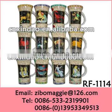 Hot Sale Porcelain Zodiac Mug with Flare Shape for Promotion Coffee Mugs Porcelain