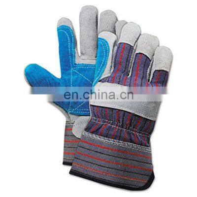 AB Grade Gray Cow Split Leather Safety Work Glove Guantes Trabajo Cow Leather Working Gloves photo-2