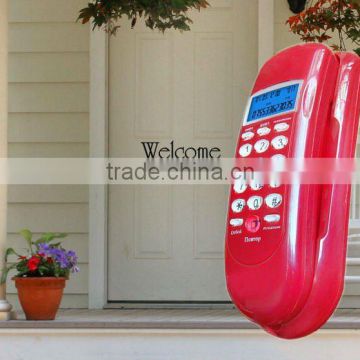 hotsale! red slim telephone wall mounted phone