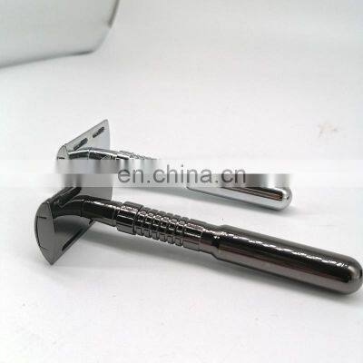 Inexpensive Custom Deluxe Metal Handle Double Edge Shaving Private Label Reusable Safety Razor photo-5