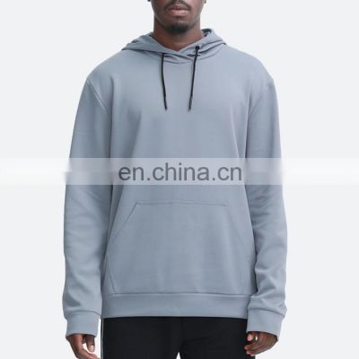 Wholesale Cheap Blank Fleece Polyester Oversized Hoodie Men Fitted Pullover Streetwear soild Color Men's Hoodies