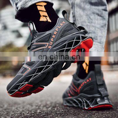 Factory Outlet 2021 Christmas Red Sports Blade Fashion Customize Men's All-match Casual Shoes Running Shoes photo-2