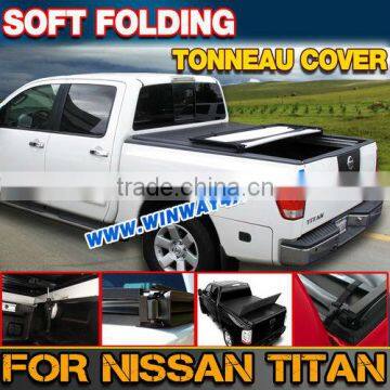 2004+ NISSAN TITAN SOFT FOLDING TONNEAU COVER