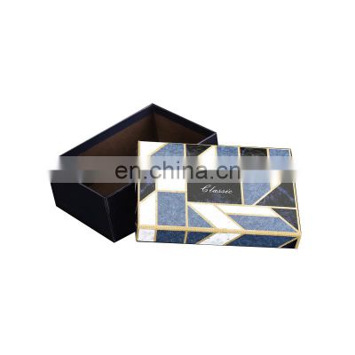 Wholesale custom logo luxury gift paper box marble box packaging