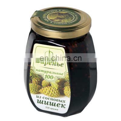 Russian natural pine cone conserve jam